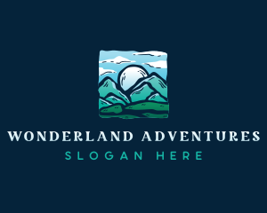 Adventure Mountain Hiking logo design