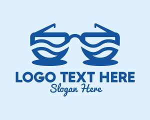 Beach Trip - Ocean Wave Sunglasses logo design