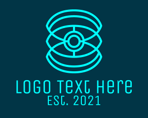 Security - Technology Eye Security logo design