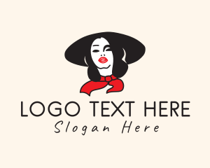 Beauty Products - Makeup Fashion Lady logo design