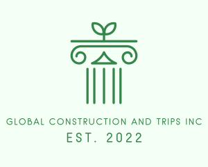 Advisory - Natural Eco Pillar logo design