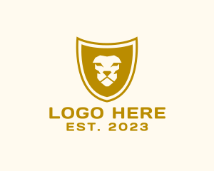 Wildlife - Lion Face Shield logo design