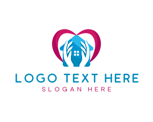 Organization - Loving Home Care Heart logo design