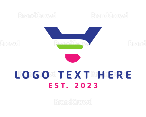 Letter VR Technology Gadget Logo