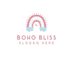 Boho - Boho Rainbow Childcare logo design