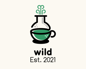 Supplement - Green Flask Tea Chemistry logo design