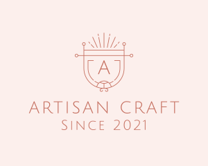 Artisan Hipster Shield logo design