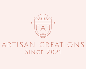 Artisan Hipster Shield logo design