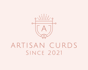 Artisan Hipster Shield logo design