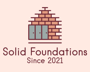 Masonry - Construction Brick Wall logo design