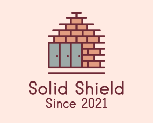 Wall - Construction Brick Wall logo design