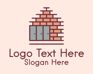 Construction Brick Wall  Logo