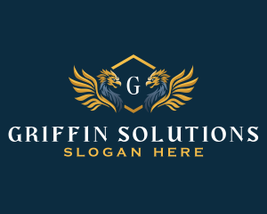 Griffin - Royal Crest Griffin logo design