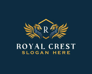 Royal Crest Griffin logo design