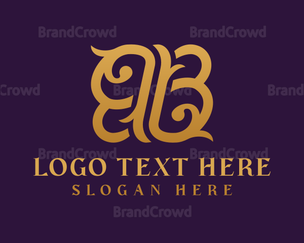 Decorative Luxury Letter BB Logo