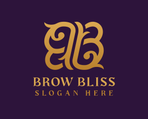 Decorative Luxury Letter BB logo design