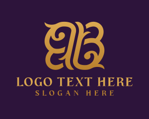 Letter Bb - Decorative Luxury Ornament logo design