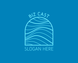 Tour Guide - Ocean Wave Trip logo design
