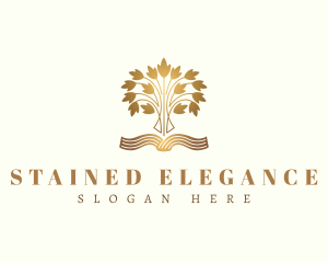 Elegant Knowledge Book logo design