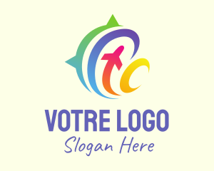 Exhibition - Colorful Global Travel logo design