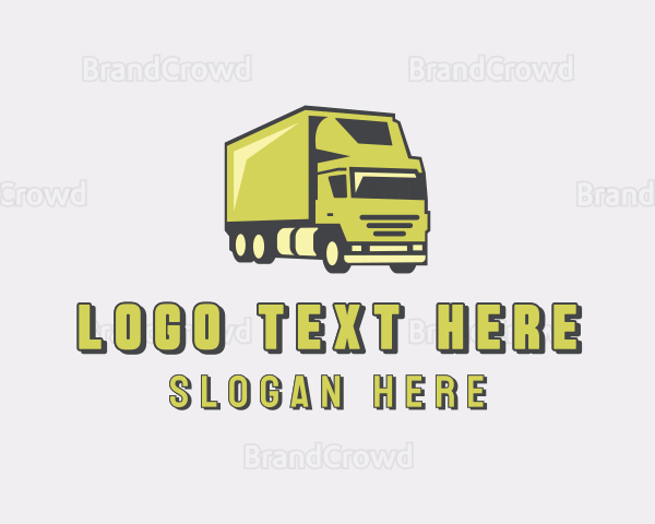 Delivery Cargo Truck Logo