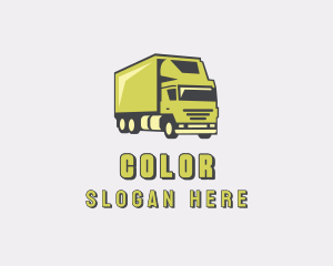 Delivery Cargo Truck Logo