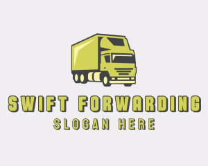 Delivery Cargo Truck logo design