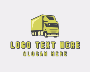 Delivery Cargo Truck Logo
