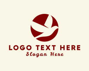 Negative Space - Elegant Sparrow Sun logo design