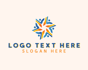 Volunteer - Team Group Support logo design