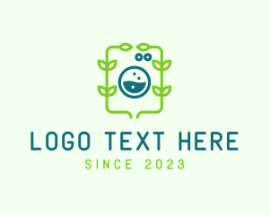 Cleaning - Organic Washing Machine logo design