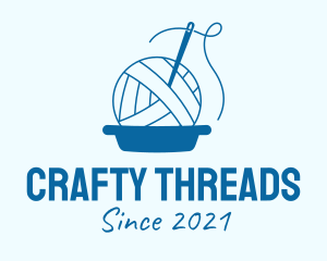 Blue Yarn Crochet  logo design