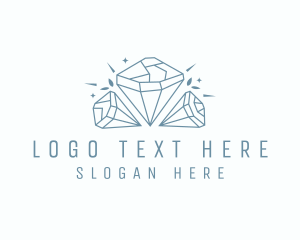 Glam - Crystal Diamond Jewelry logo design