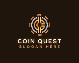 Crypto Coin Currency logo design