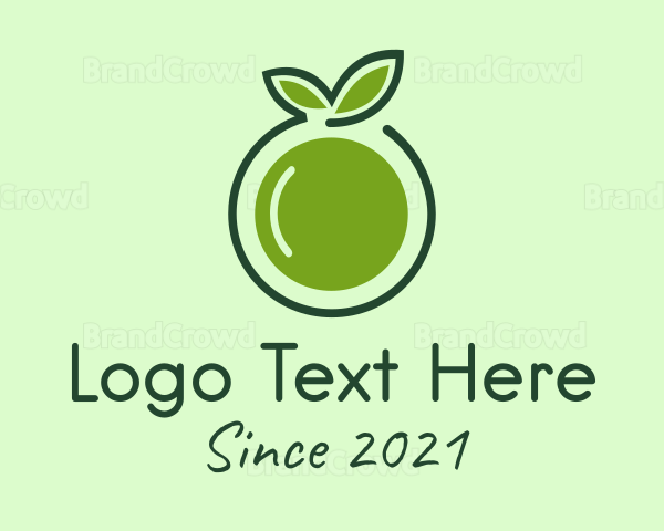 Organic Guava Fruit Logo