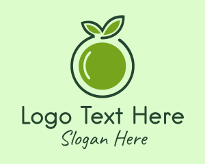 Organic Guava Fruit Logo