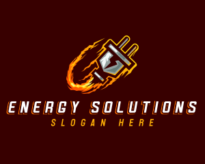 Electric Plug Energy logo design