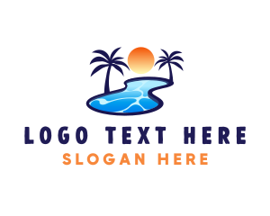 Summer - Summer Pool Vacation logo design
