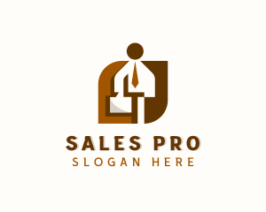 Salesman - Human Resource Employee Outsourcing logo design