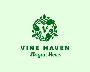 Natural Vines Organic Gourmet logo design