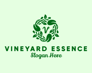 Natural Vines Organic Gourmet logo design