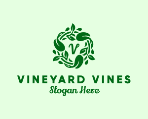 Natural Vines Organic Gourmet logo design