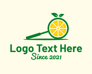 Citrus - Lime Fruit Search logo design