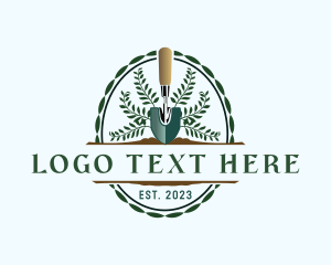 Farming - Garden Trowel Landscaping logo design