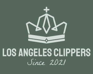 Queen - Green Religious Crown logo design