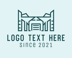 Storage House - Logistics Warehouse Building logo design