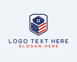 Patriotic - American Realtor Property logo design