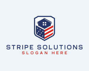 American Realtor Property logo design