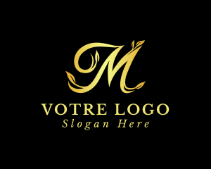 Monarchy - Royal Floral Letter M logo design