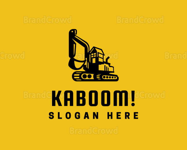 Excavator Digger Construction Logo